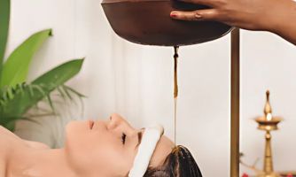 Shirodhara therapy at Dr. Abrol Ayurveda